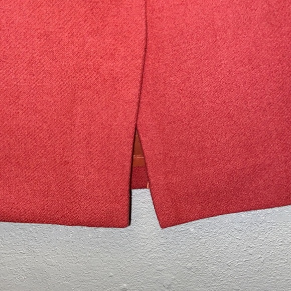 J.Crew Coral Wool Blend Fully Lined Classic Pencil Skirt: 4842 - Picture 3 of 6